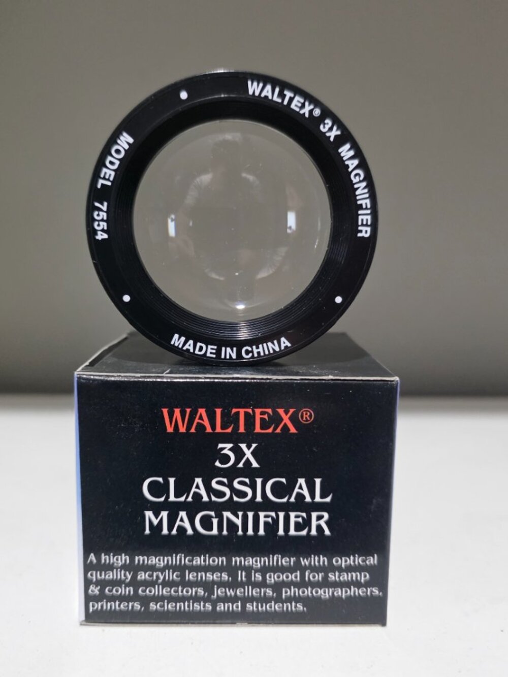 Pair of  Waltex 3X Classical Magnifiers Model 7554 – New Old Stock